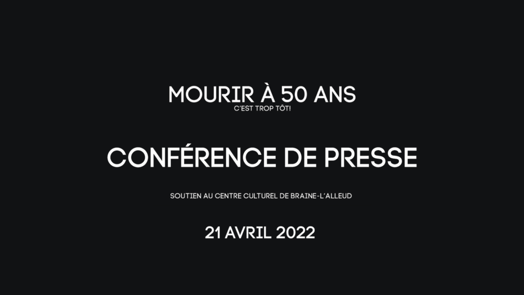 Conférence de presse du Centre Culturel de Braine l'Alleud - 21 avril 2022